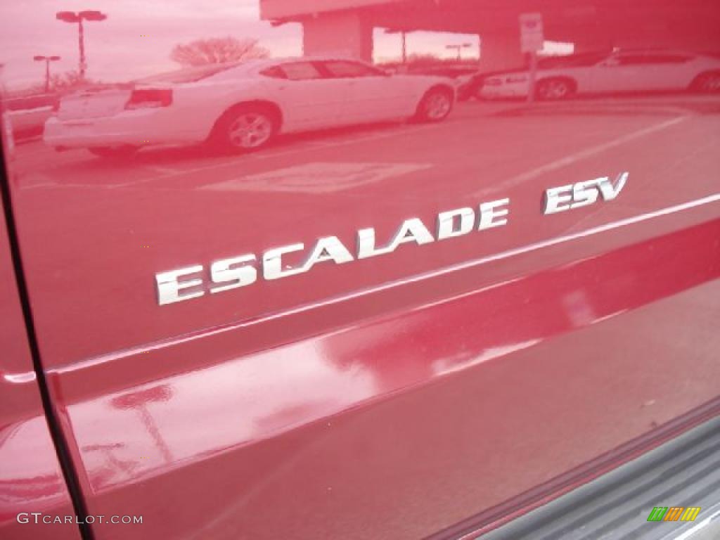 2005 Escalade ESV AWD - Red E / Shale photo #43