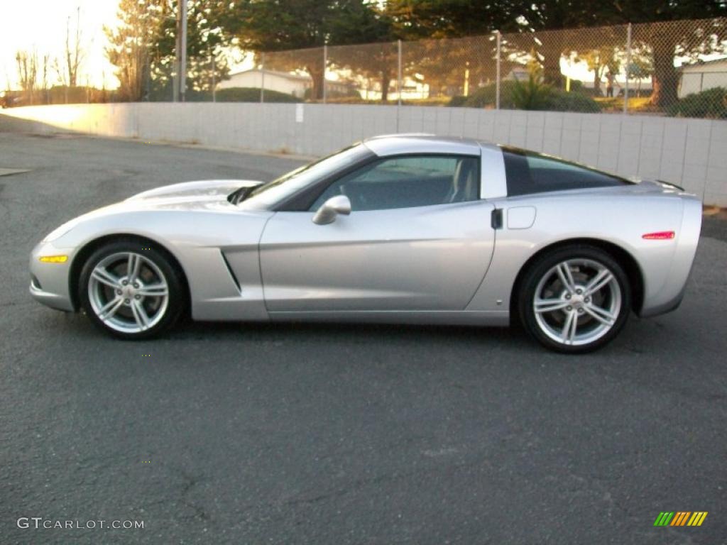 2009 Corvette Coupe - Blade Silver Metallic / Ebony photo #6