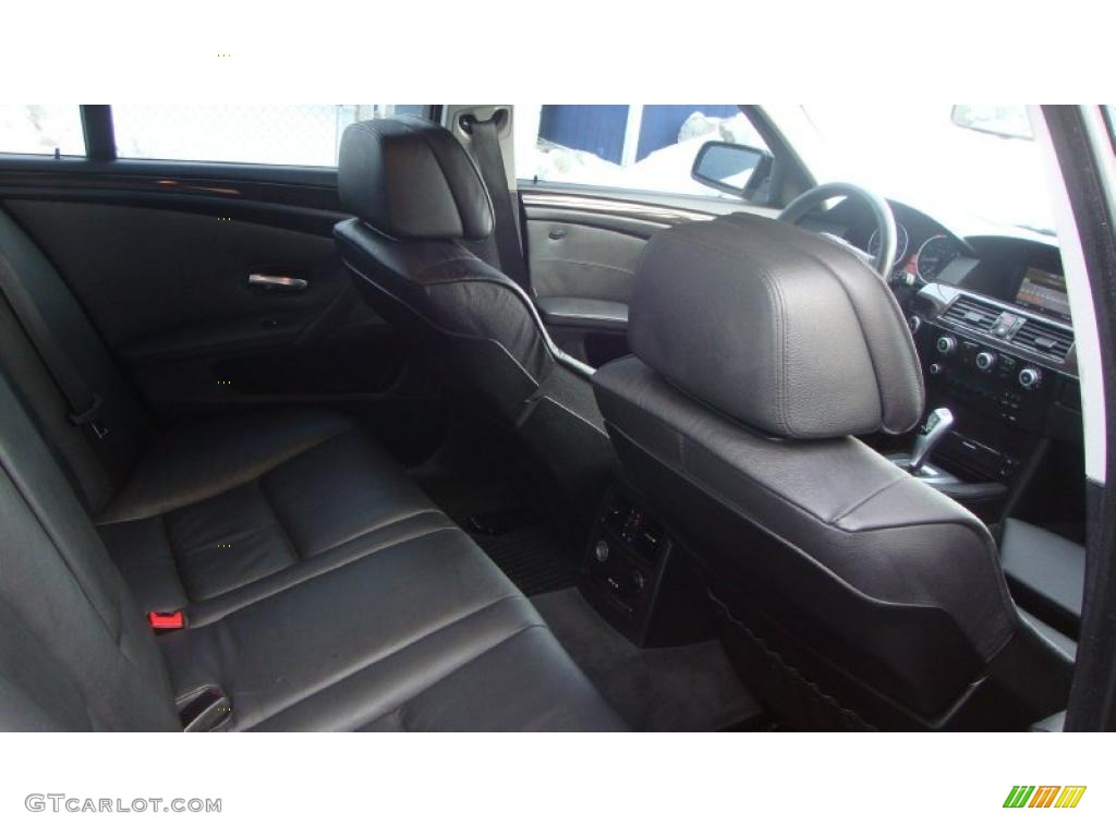 2008 5 Series 550i Sedan - Jet Black / Black photo #14