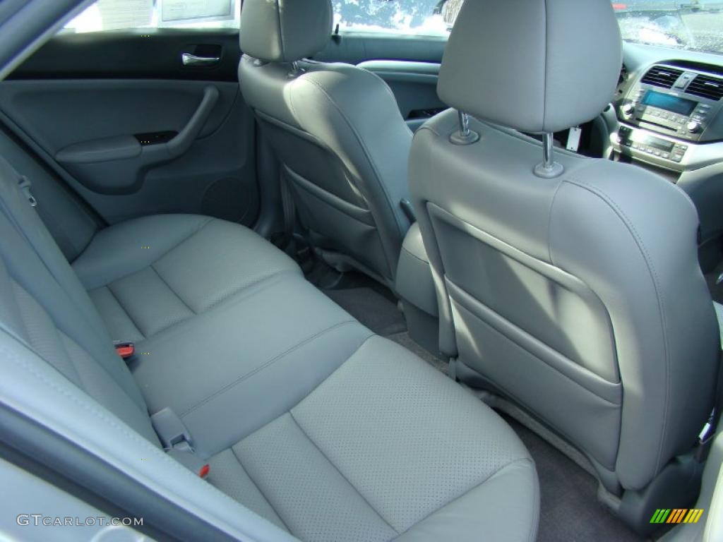 2008 TSX Sedan - Alabaster Silver Metallic / Quartz Gray photo #7