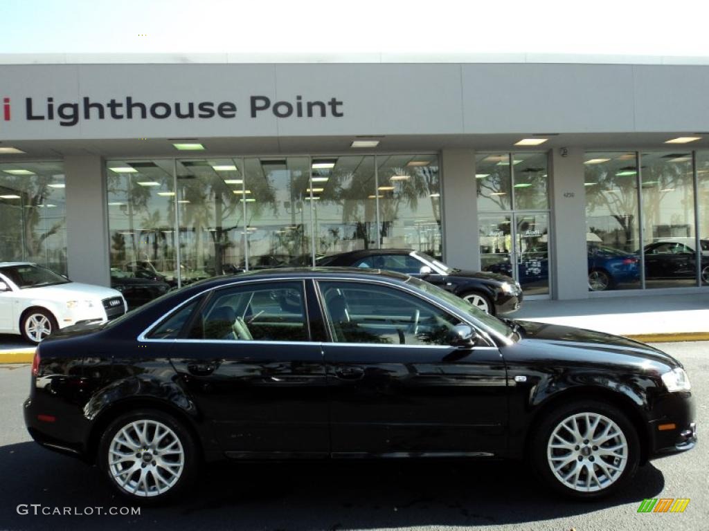 2008 A4 2.0T Sedan - Brilliant Black / Black photo #3