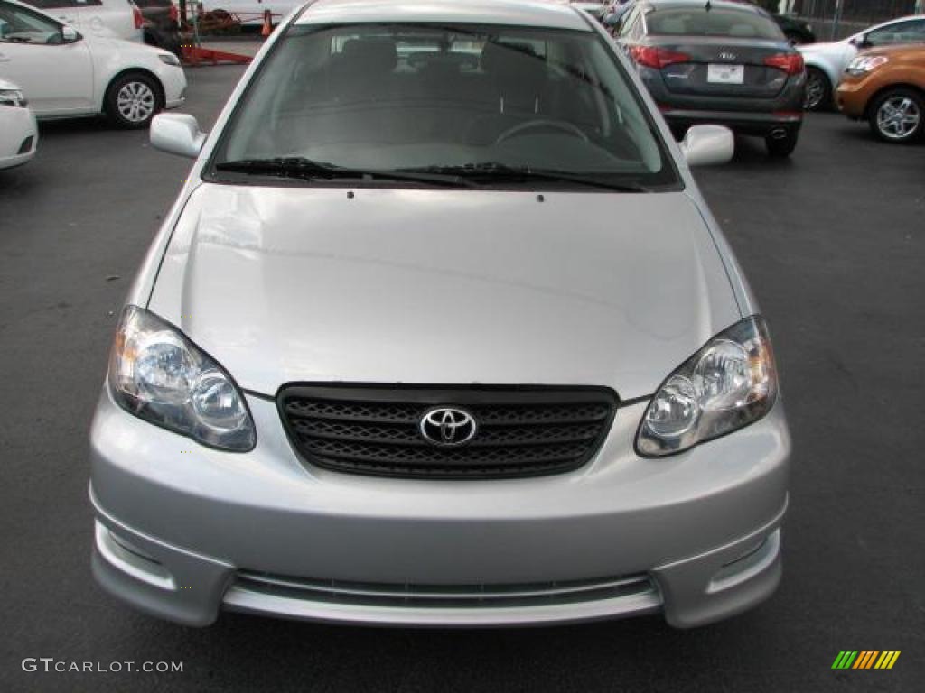 2005 Corolla S - Silver Streak Mica / Black photo #3