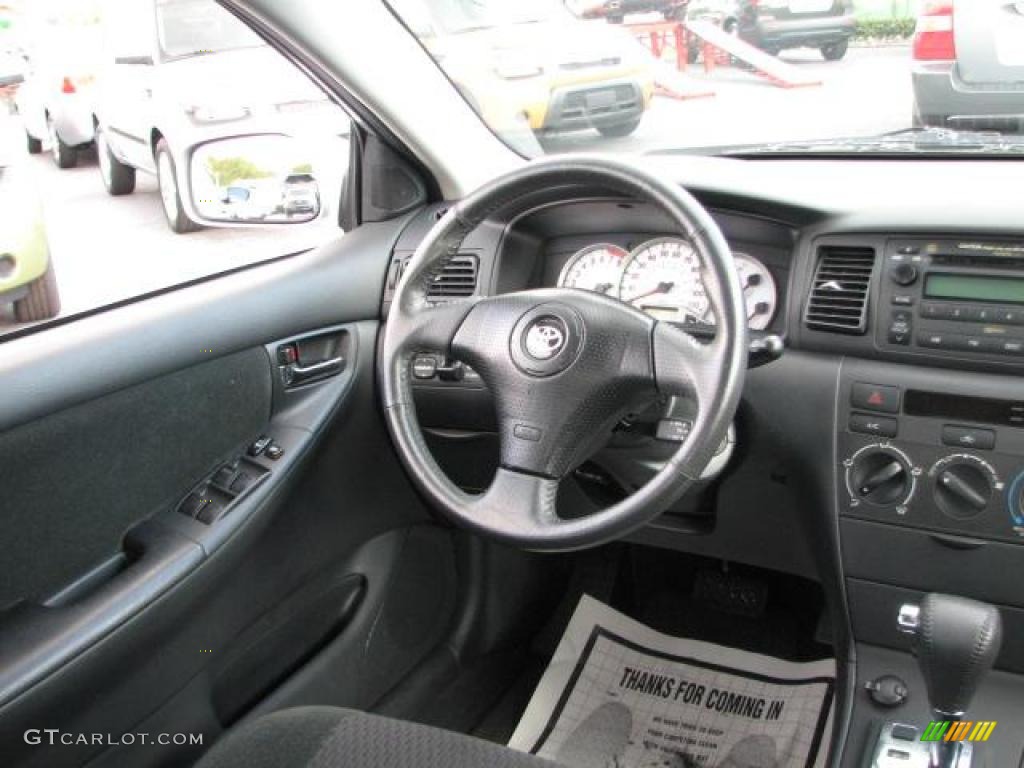 2005 Corolla S - Silver Streak Mica / Black photo #16