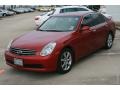 2006 Garnet Fire Red Metallic Infiniti G 35 Sedan  photo #3