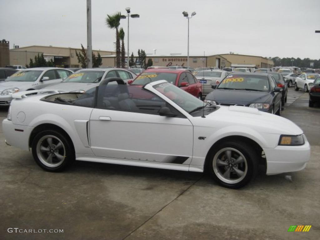 2001 Mustang GT Convertible - Oxford White / Medium Parchment photo #7