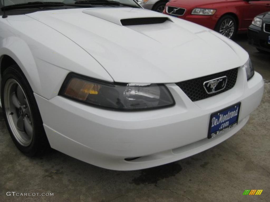2001 Mustang GT Convertible - Oxford White / Medium Parchment photo #43