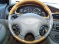 2001 Jaguar S-Type Ivory Interior Steering Wheel Photo