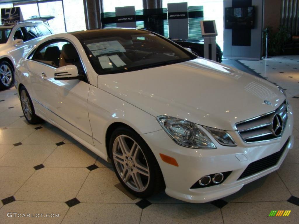 Diamond White Metallic 2010 Mercedes-Benz E 550 Coupe Exterior Photo #43690088