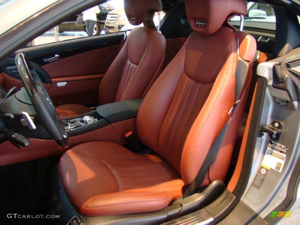 Red Interior 2011 Mercedes-Benz SL 550 Roadster Photo #43690348