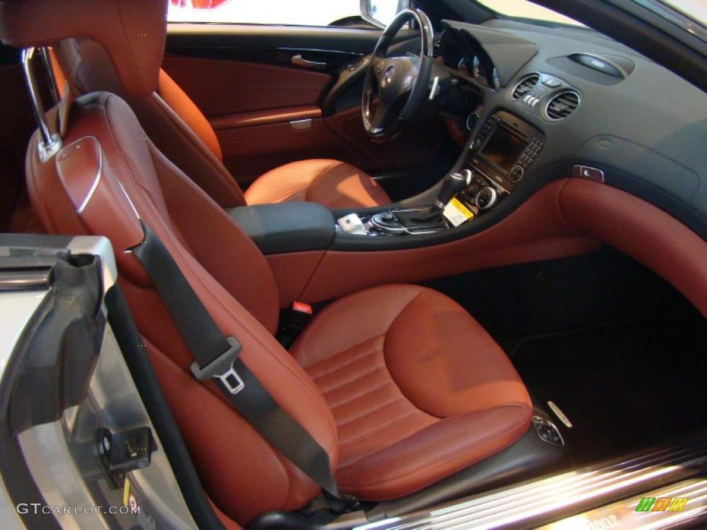 Red Interior 2011 Mercedes-Benz SL 550 Roadster Photo #43690416