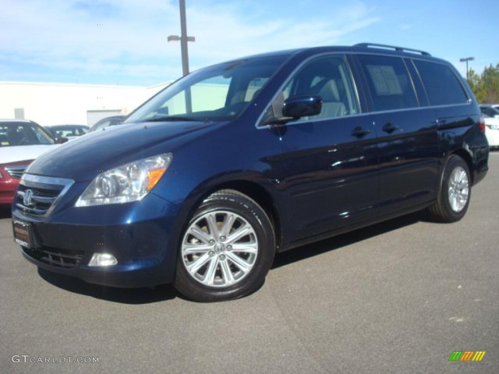 2007 Odyssey Touring - Midnight Blue Pearl / Gray photo #2