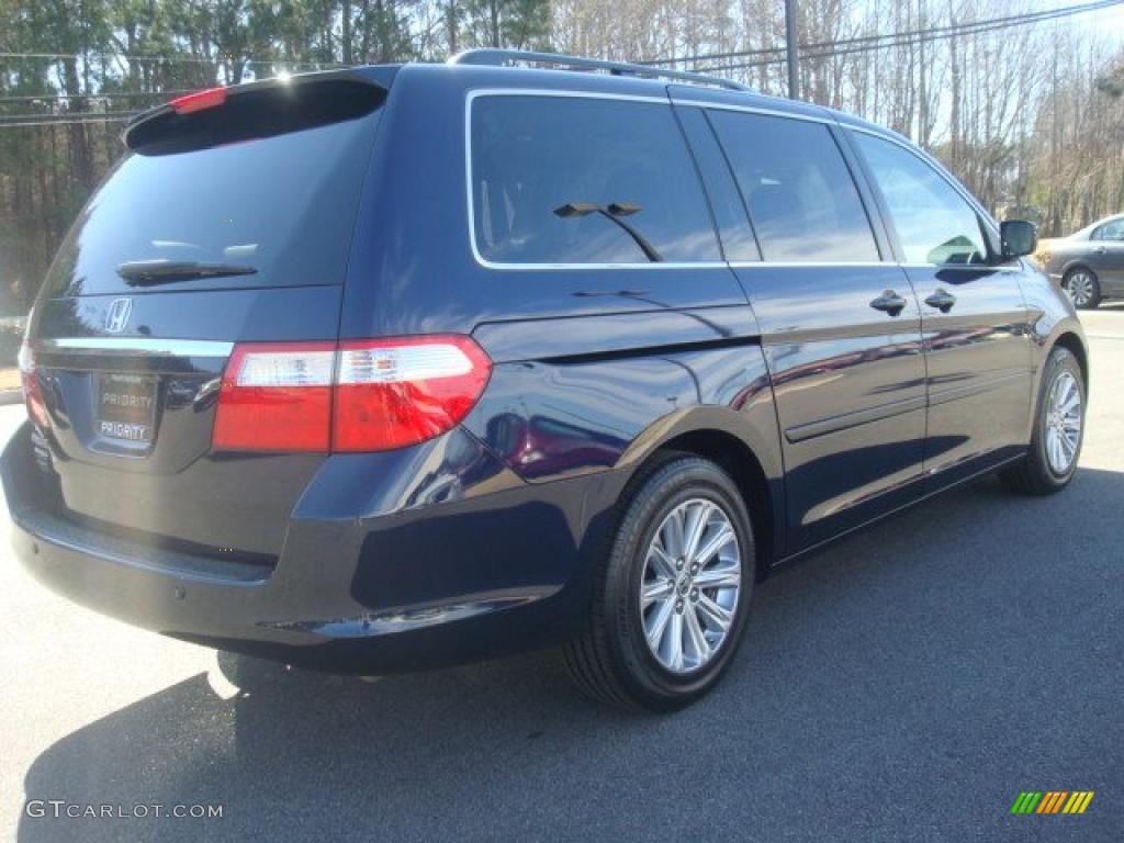 2007 Odyssey Touring - Midnight Blue Pearl / Gray photo #6
