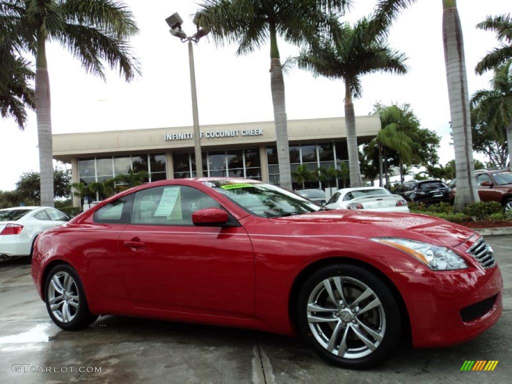 2008 G 37 Coupe - Vibrant Red / Stone photo #1