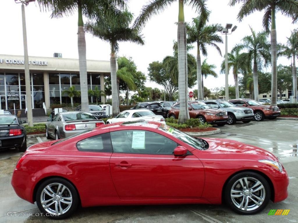 2008 G 37 Coupe - Vibrant Red / Stone photo #3