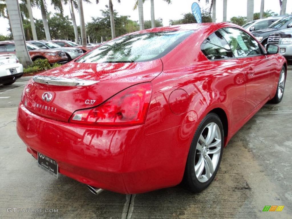 2008 G 37 Coupe - Vibrant Red / Stone photo #4
