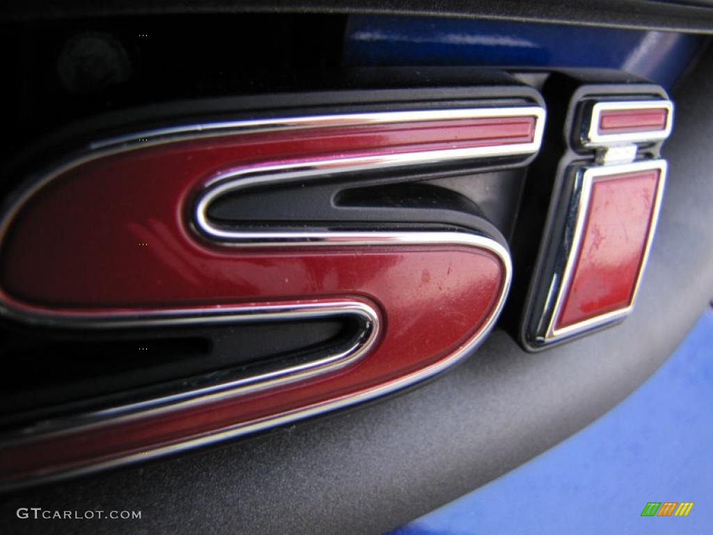 2008 Civic Si Sedan - Fiji Blue Pearl / Black photo #9
