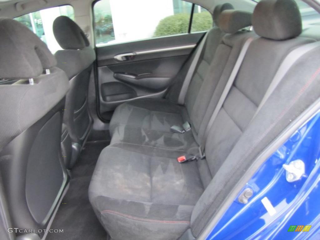 2008 Civic Si Sedan - Fiji Blue Pearl / Black photo #14