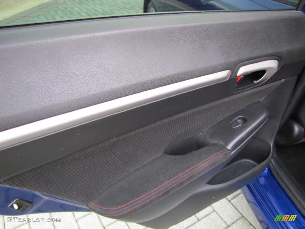 2008 Civic Si Sedan - Fiji Blue Pearl / Black photo #15