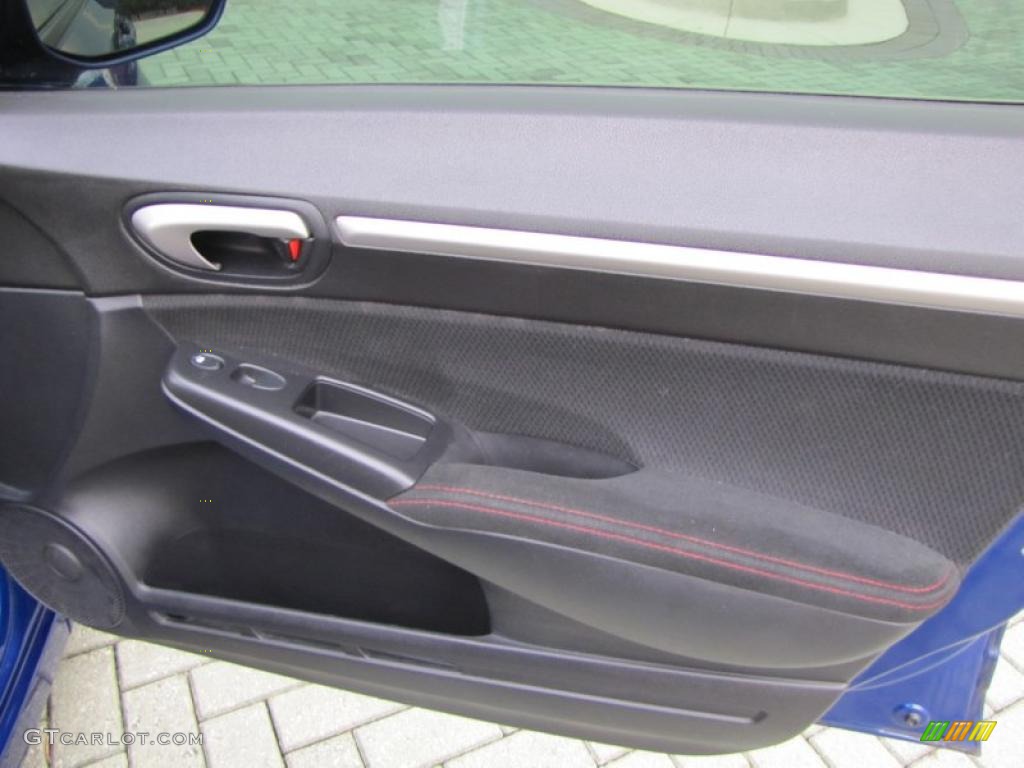 2008 Civic Si Sedan - Fiji Blue Pearl / Black photo #20