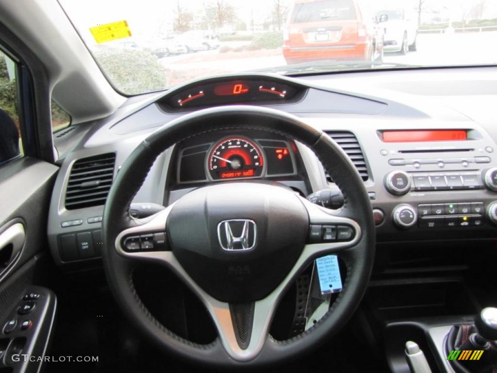 2008 Civic Si Sedan - Fiji Blue Pearl / Black photo #23