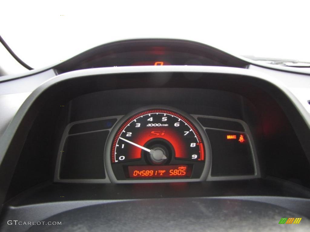 2008 Civic Si Sedan - Fiji Blue Pearl / Black photo #25