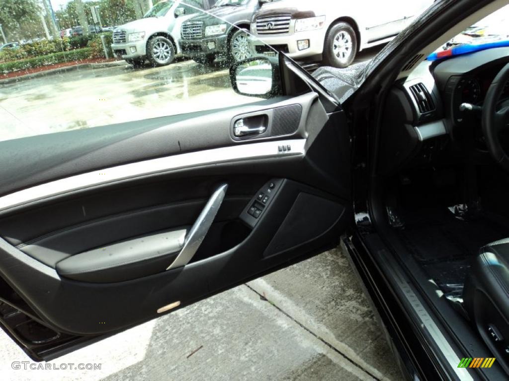 2008 Infiniti G 37 Coupe Graphite Door Panel Photo #43705196
