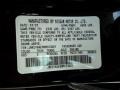 KH3: Black Obsidian 2008 Infiniti G 37 Coupe Color Code