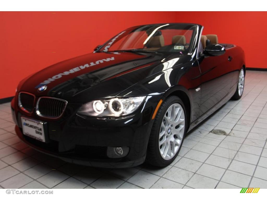 2008 3 Series 328i Convertible - Black Sapphire Metallic / Black photo #3