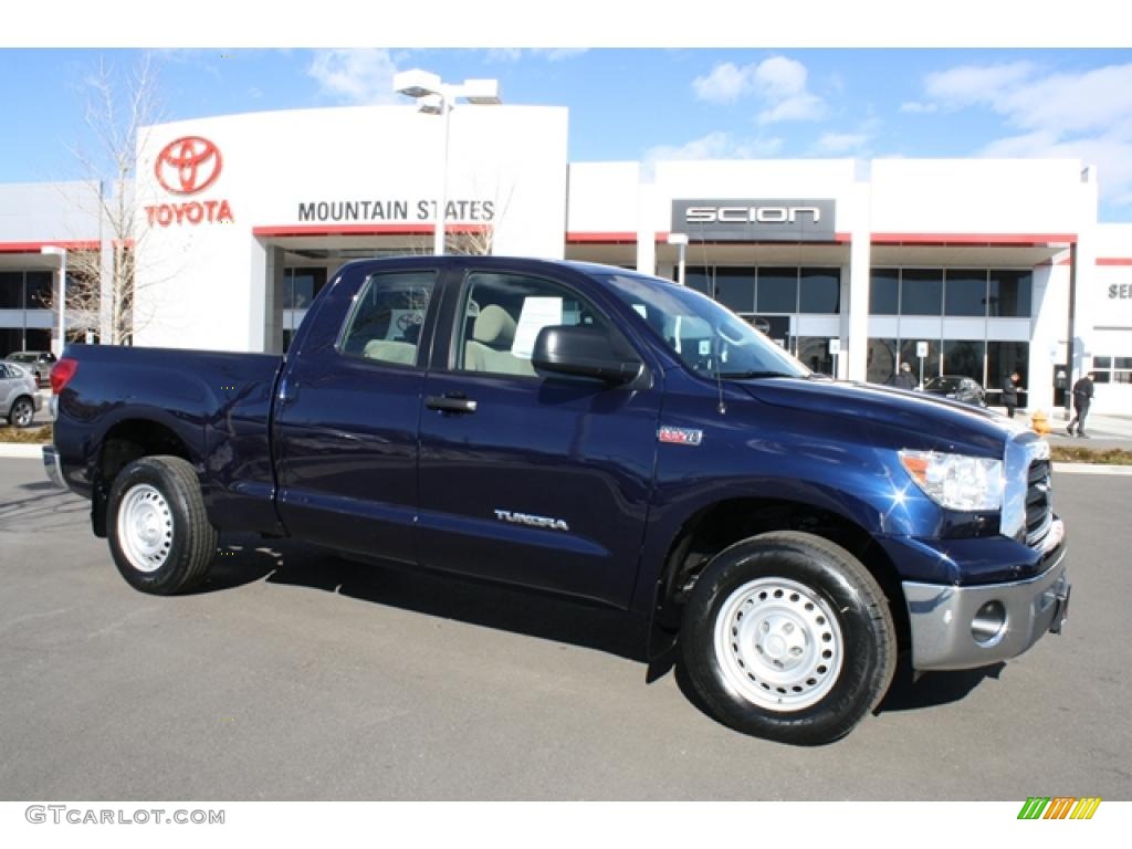 2008 Tundra Double Cab 4x4 - Nautical Blue Metallic / Graphite Gray photo #1