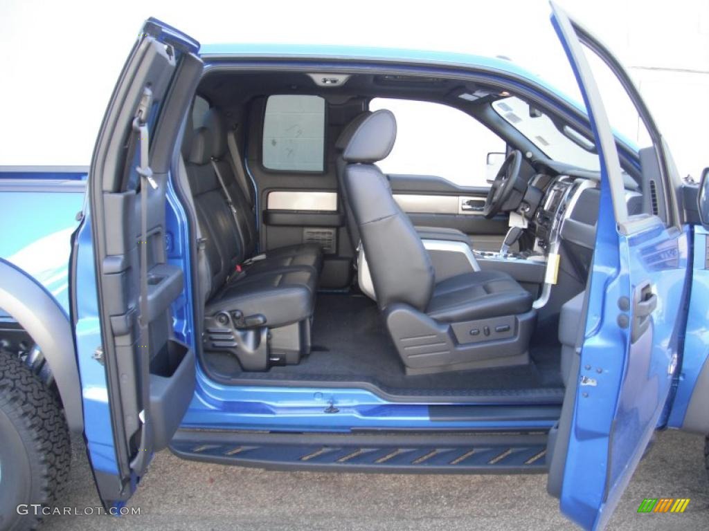 Raptor Black Interior 2011 Ford F150 SVT Raptor SuperCab 4x4 Photo #43721105