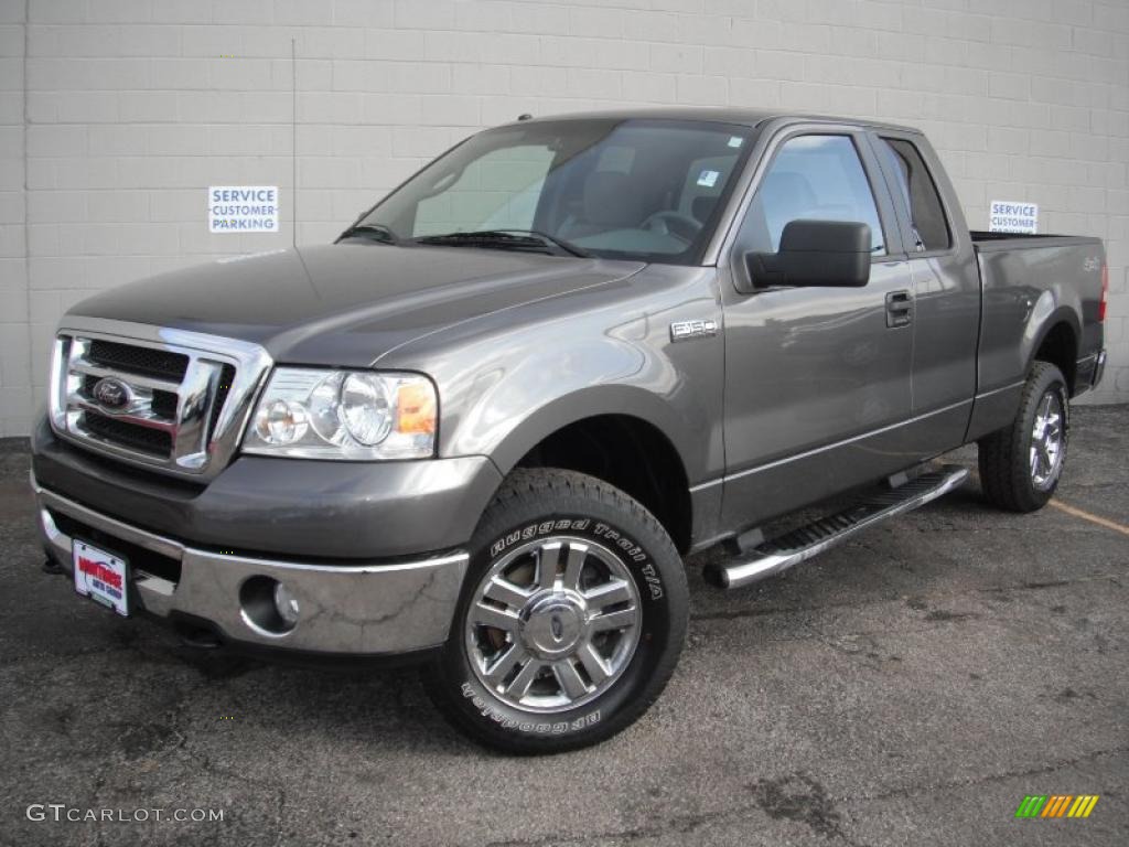 2008 F150 XLT SuperCab 4x4 - Dark Shadow Grey Metallic / Medium/Dark Flint photo #1