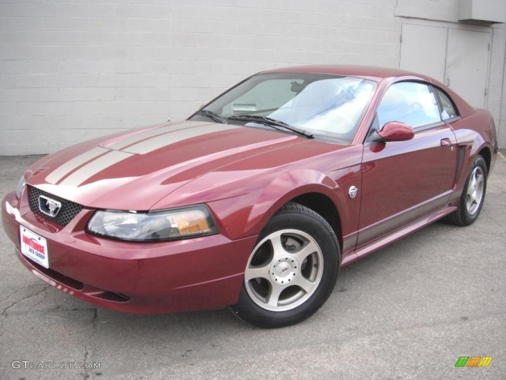 2004 40th Anniversary Crimson Red Metallic Ford Mustang V6