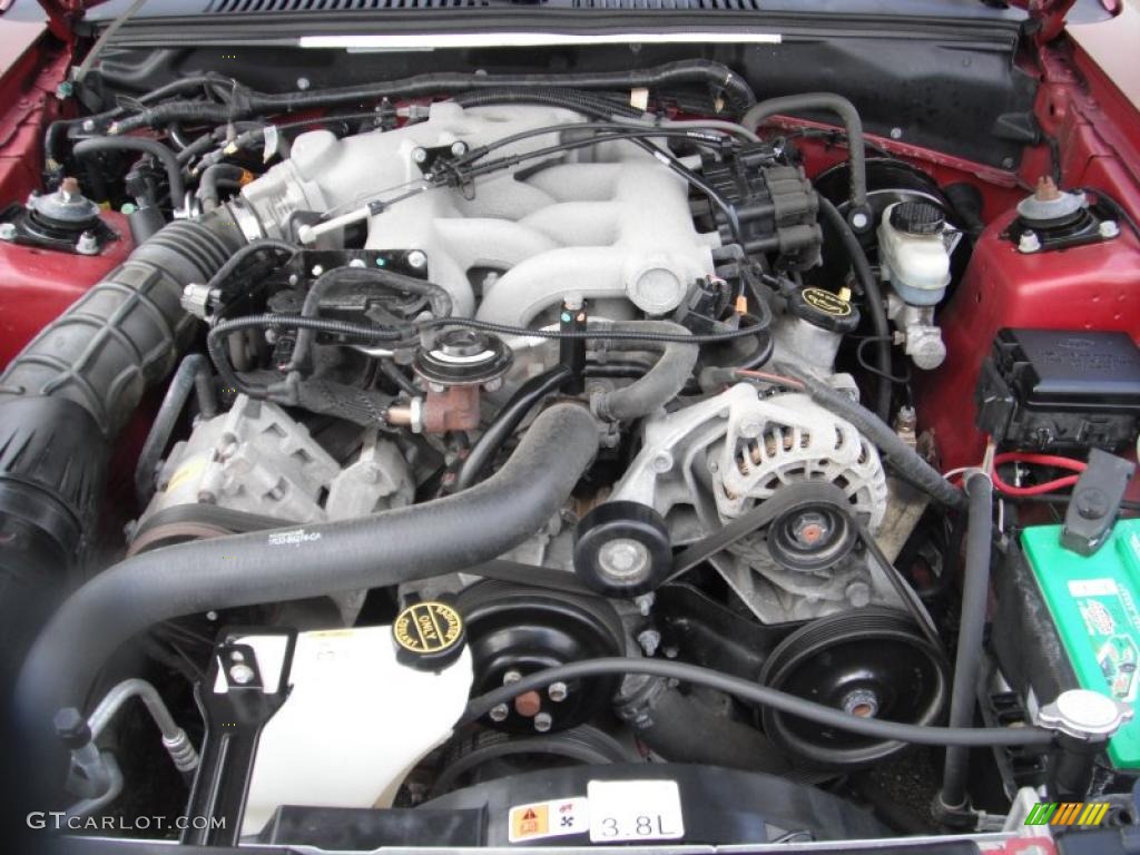 2004 Ford Mustang V6 Coupe 3.8 Liter OHV 12-Valve V6 Engine Photo #43722689