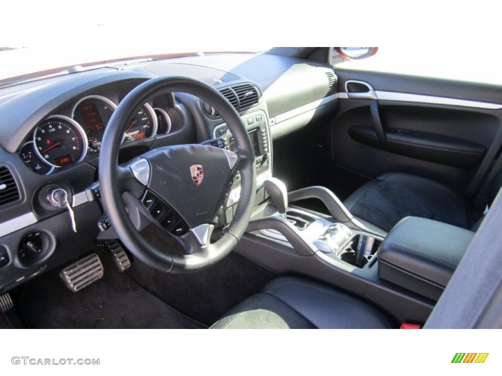 Black w/ Alcantara Seat Inlay Interior 2008 Porsche Cayenne GTS Photo #43725208