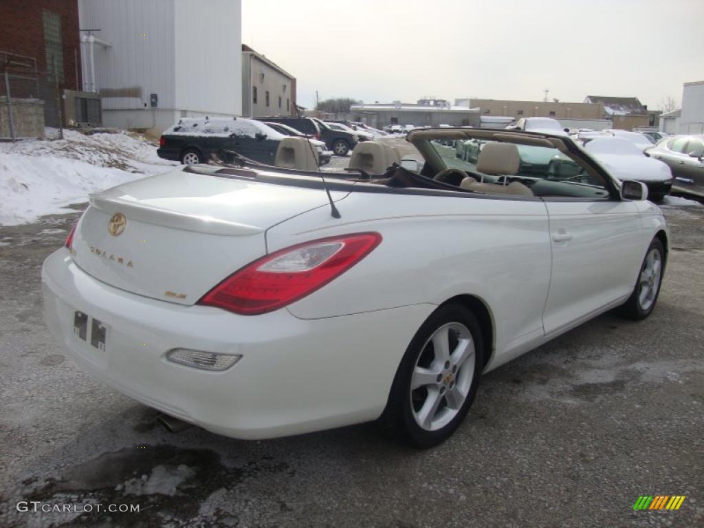 2007 Solara SLE V6 Convertible - Blizzard White Pearl / Ivory photo #7