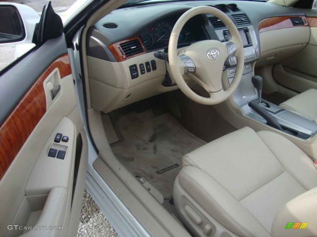 2007 Toyota Solara SLE V6 Convertible Ivory Dashboard Photo #43741904