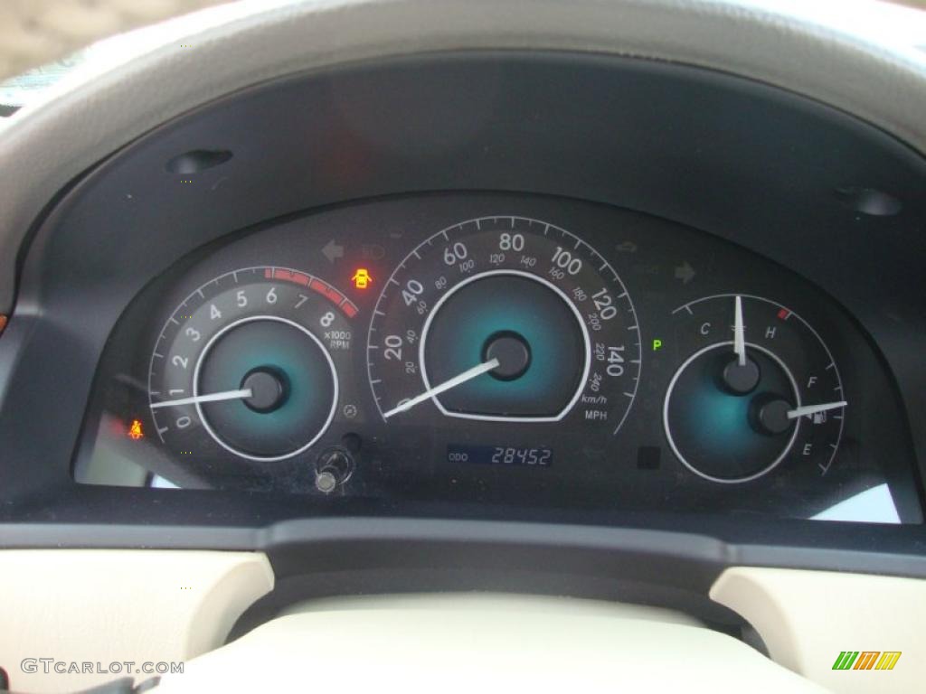 2007 Toyota Solara SLE V6 Convertible Gauges Photo #43742348