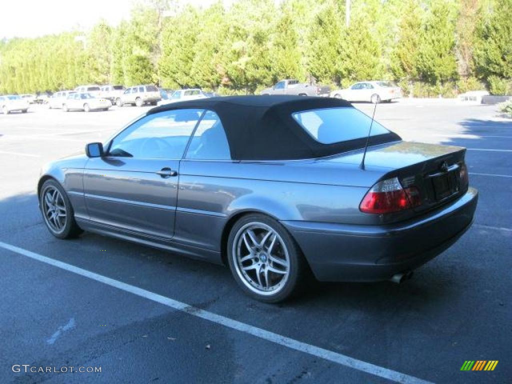 2006 3 Series 330i Convertible - Sparkling Graphite Metallic / Black photo #3