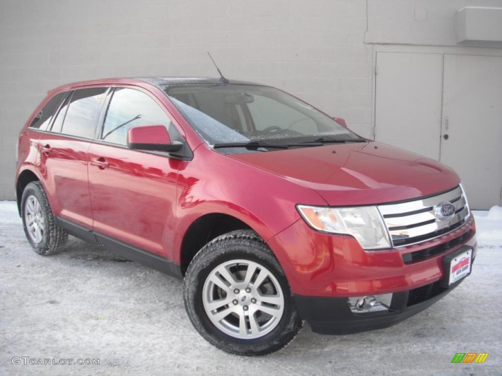 2007 Edge SEL - Redfire Metallic / Medium Light Stone photo #2