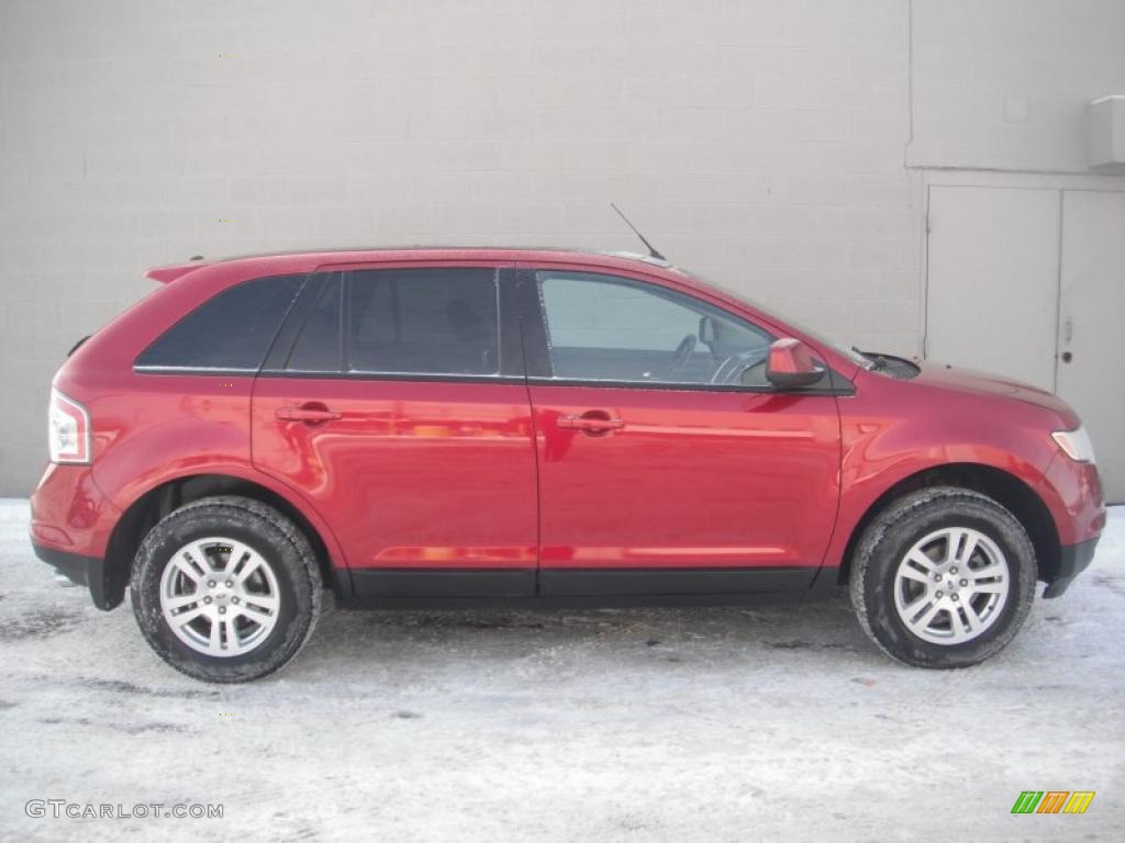 2007 Edge SEL - Redfire Metallic / Medium Light Stone photo #4