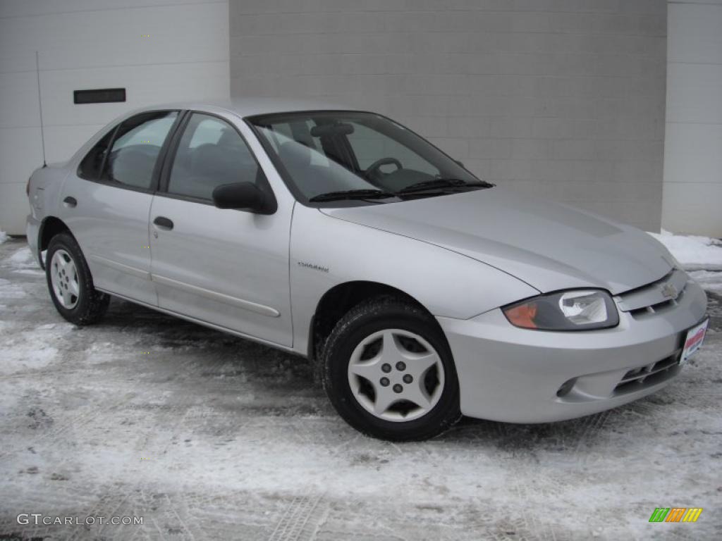 2003 Cavalier Sedan - Ultra Silver Metallic / Graphite Gray photo #2