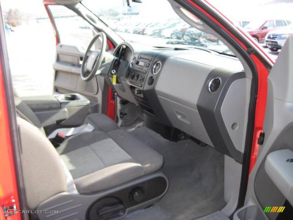 2004 F150 XLT SuperCab 4x4 - Bright Red / Dark Flint photo #6