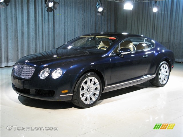 Dark Sapphire Bentley Continental GT