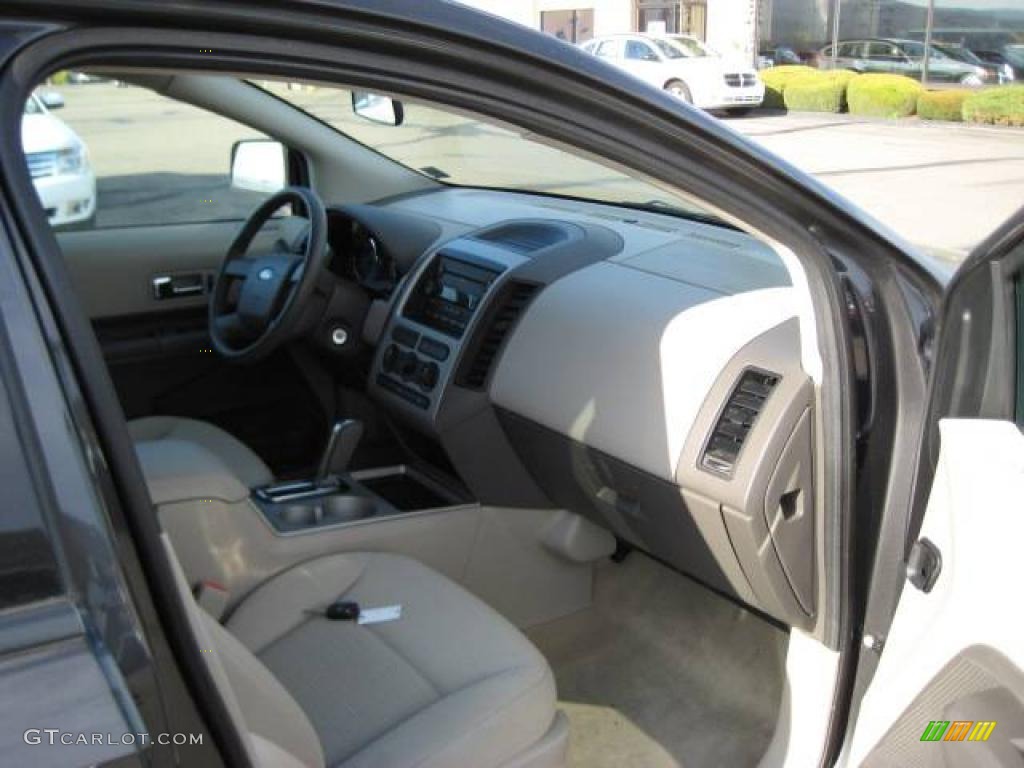 2007 Edge SE AWD - Carbon Metallic / Medium Light Stone photo #6