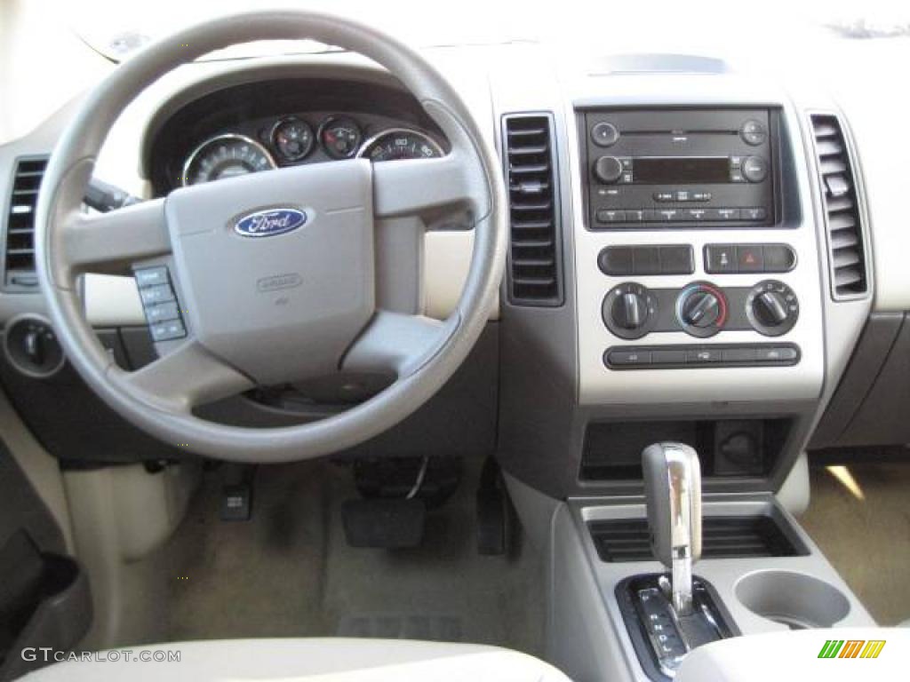 2007 Edge SE AWD - Carbon Metallic / Medium Light Stone photo #18