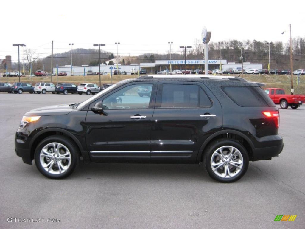 2011 Explorer Limited 4WD - Tuxedo Black Metallic / Medium Light Stone photo #1