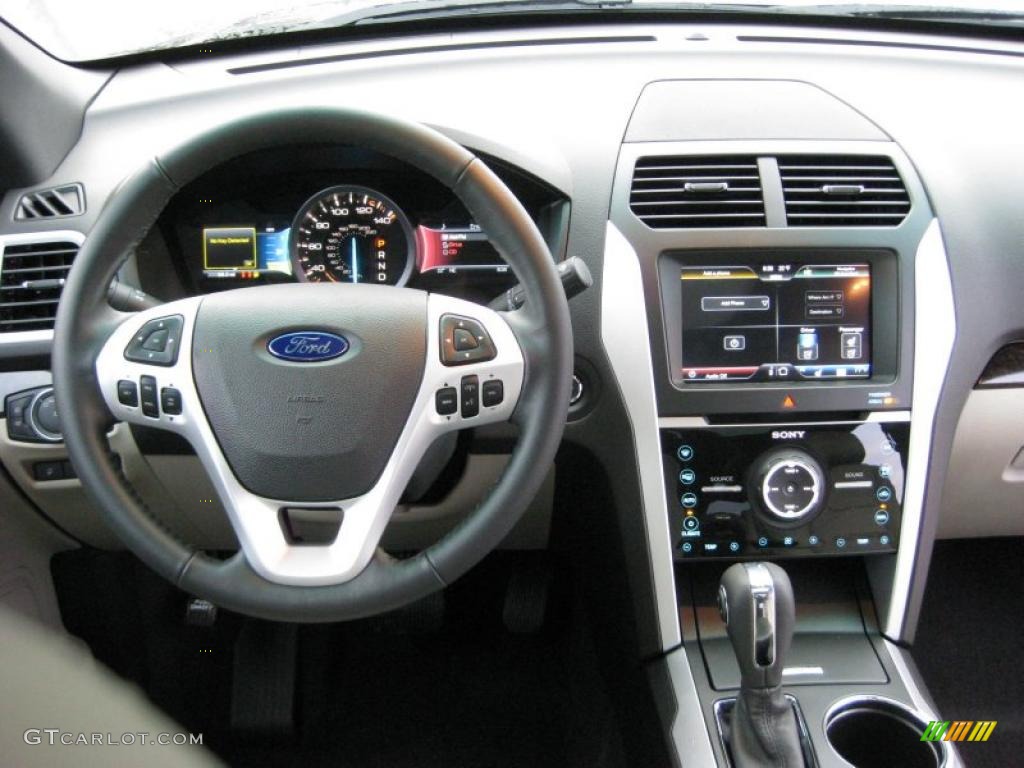 2011 Ford Explorer Limited 4WD Medium Light Stone Dashboard Photo #43769664
