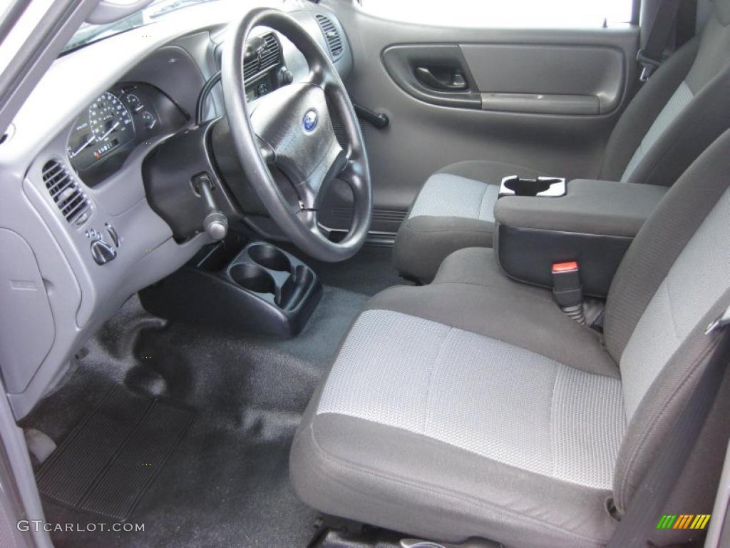 Dark Graphite Interior 2003 Ford Ranger XL Regular Cab 4x4 Photo #43771452