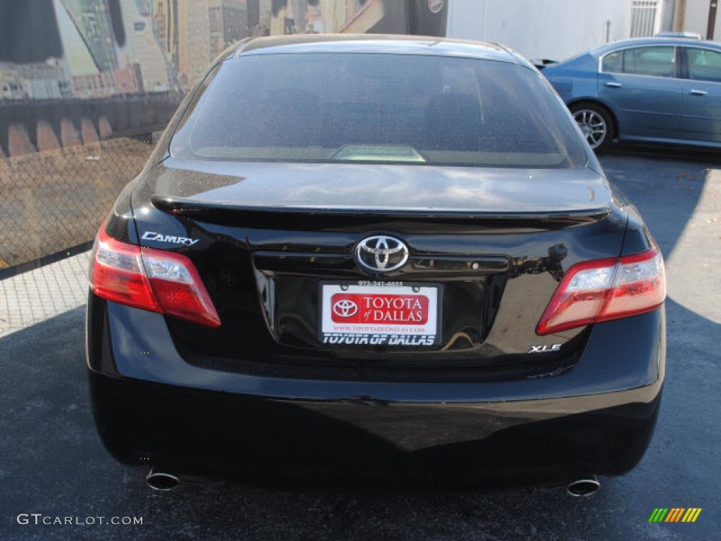 2007 Camry XLE V6 - Black / Bisque photo #6