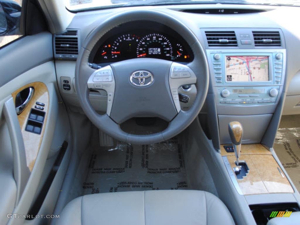 2007 Camry XLE V6 - Black / Bisque photo #10